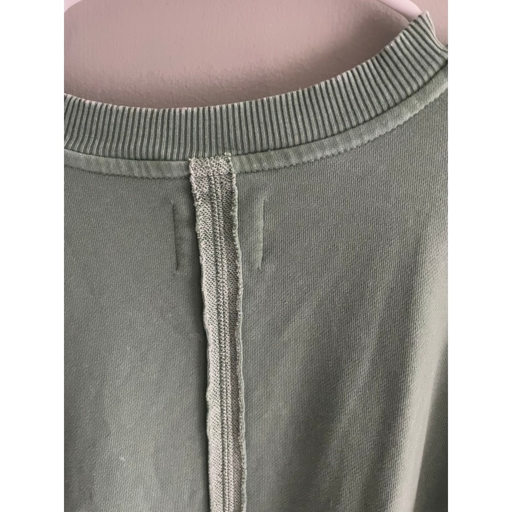 American Eagle Seriously Lived-In Oversized Sweatshirt Sage Green Large - Picture 8 of 9